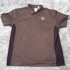 UPS Brown Work Delivery Polo Shirt size XL